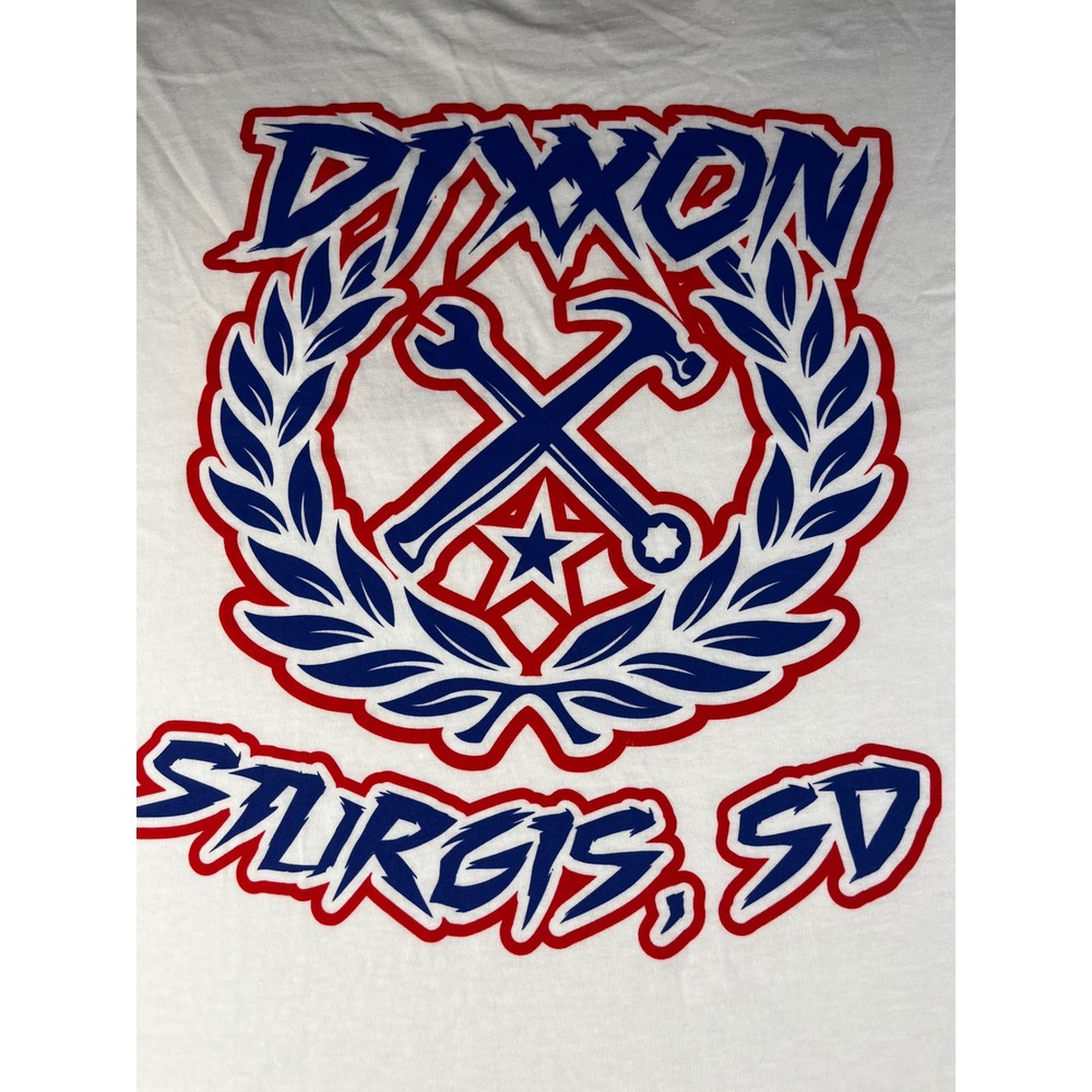 Dixxon Flannel Co Sturgis SD Graphic T-Shirt Mens 3X White Biker Rally Tee